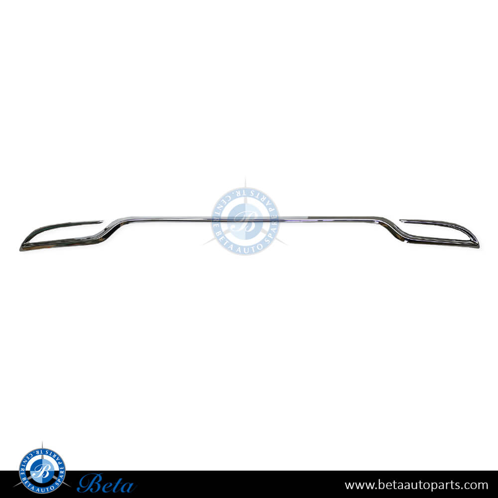 Rear Bumper Lower Chrome Moulding for Mercedes C-Class W205 2015-2021 models, Part Number 2058851621 Rear Bumper Lower Chrome Moulding for Mercedes C-Class W205 2015-2021 models, Part Number 2058851621